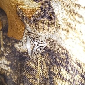 Sterling silver size 5 ring. Stamped 925